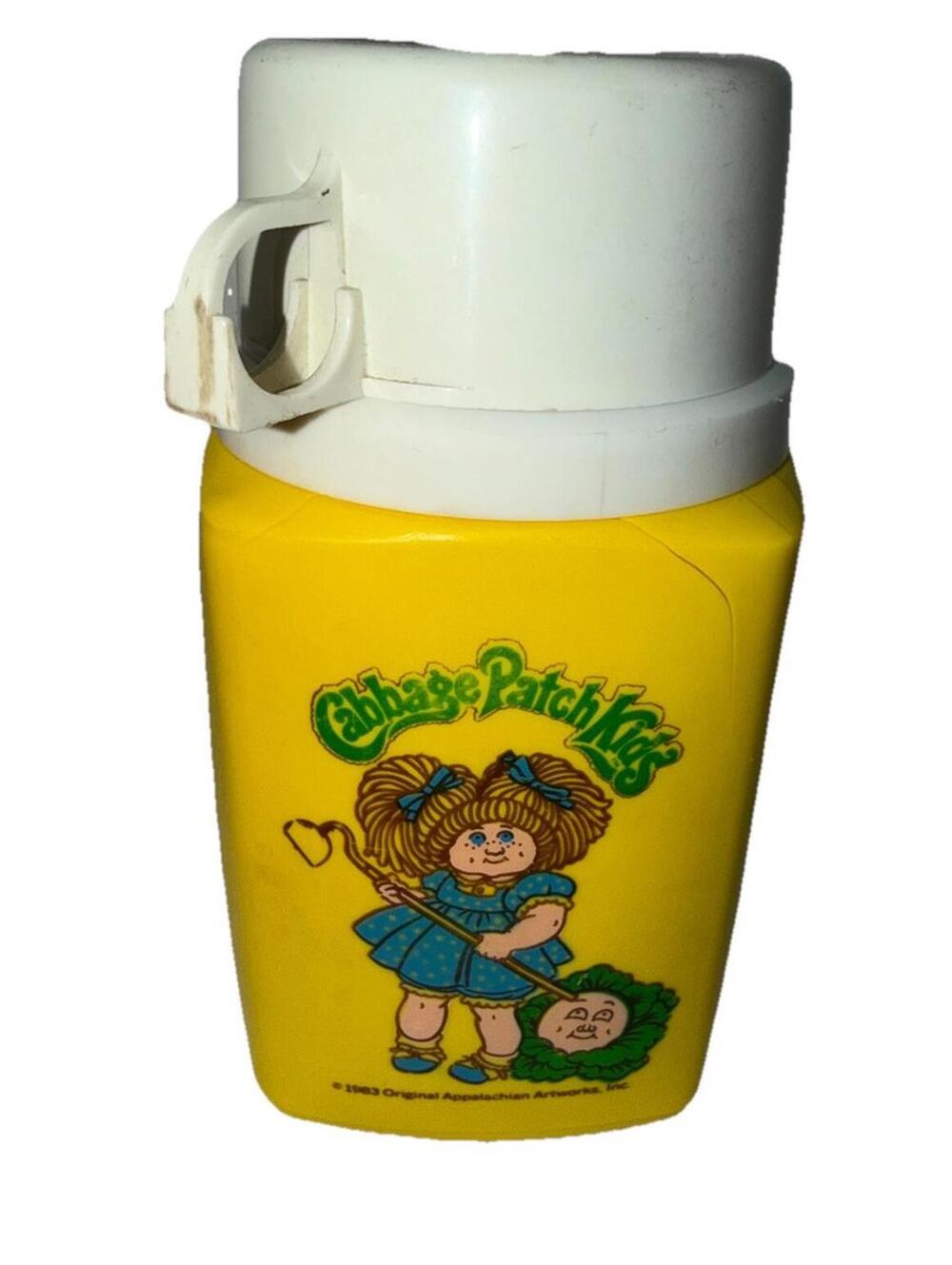 1983 Cabbage Patch Kids Thermos for Lunch Box Vintage Lunchbox Bottle See Photos